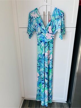 Lilly Pulitzer parigi maxi dress XXS multi party thyme NWT